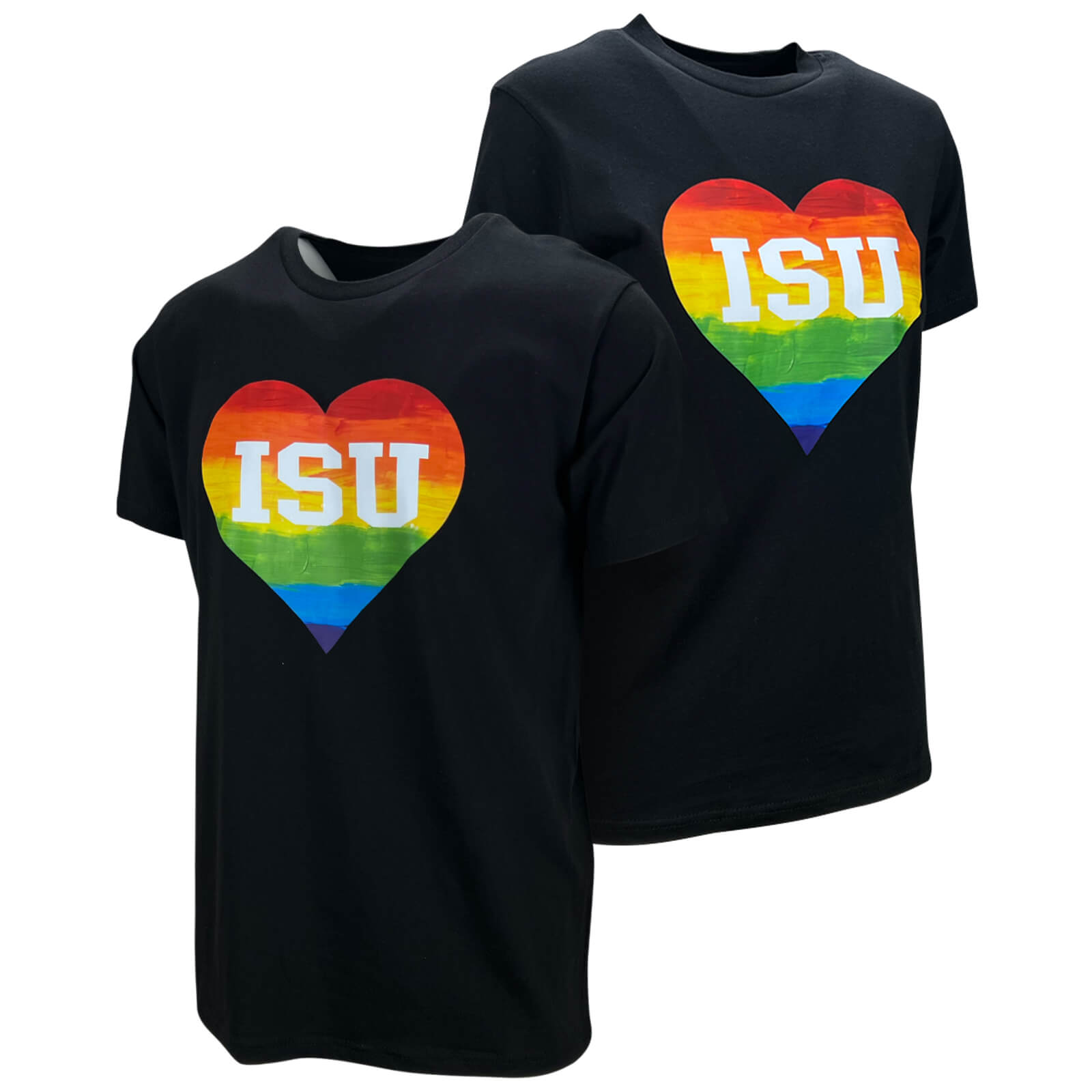 CI Sport ISU Rainbow Heart Black T-Shirt